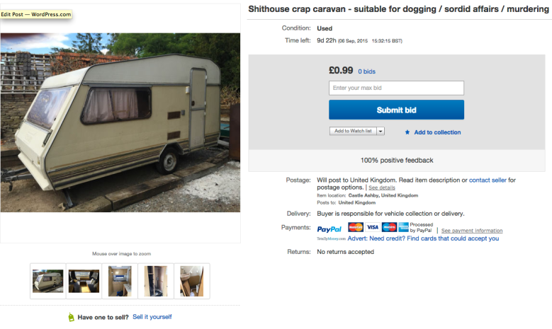 caravan project for sale